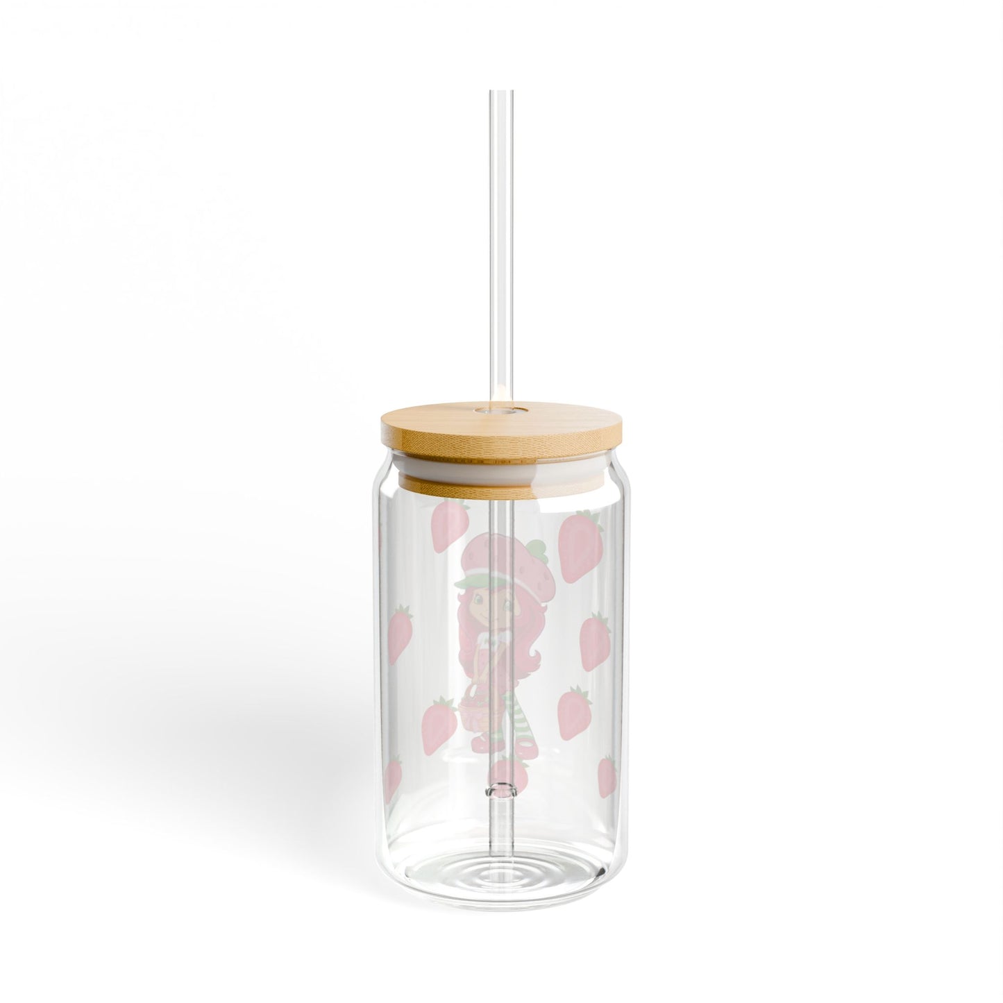 Nostalgic Strawberry Shortcake Sipper Glass, 16oz