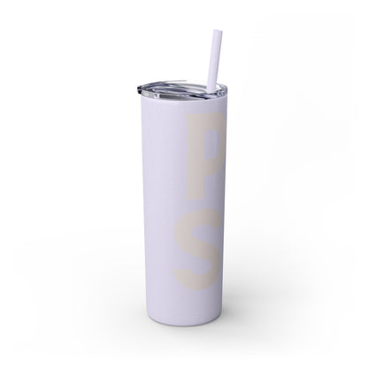 Pussy Power Skinny Tumbler with Straw, 20oz